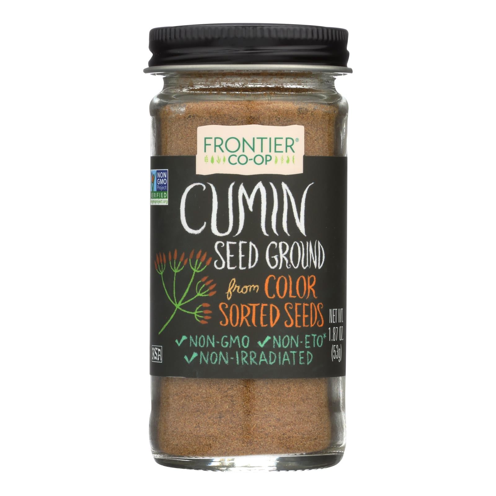 Frontier Herb Cumin Seed - Ground - 1.87 Oz - Whole Green Foods