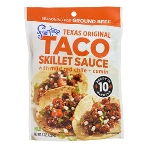 Frontera Foods Texas Original Taco Skillet Sauce - Taco Skillet Sauce - Case Of 6 - 8 Oz. - Whole Green Foods