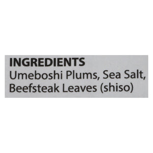 Eden Foods Umeboshi - Pickled Ume Plums - 7.05 Oz - Whole Green Foods