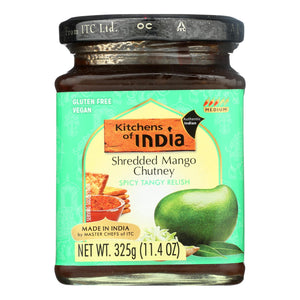 Kitchen Of India Chutney - Shredded Mango - Case Of 6 - 11.4 Oz - Whole Green Foods