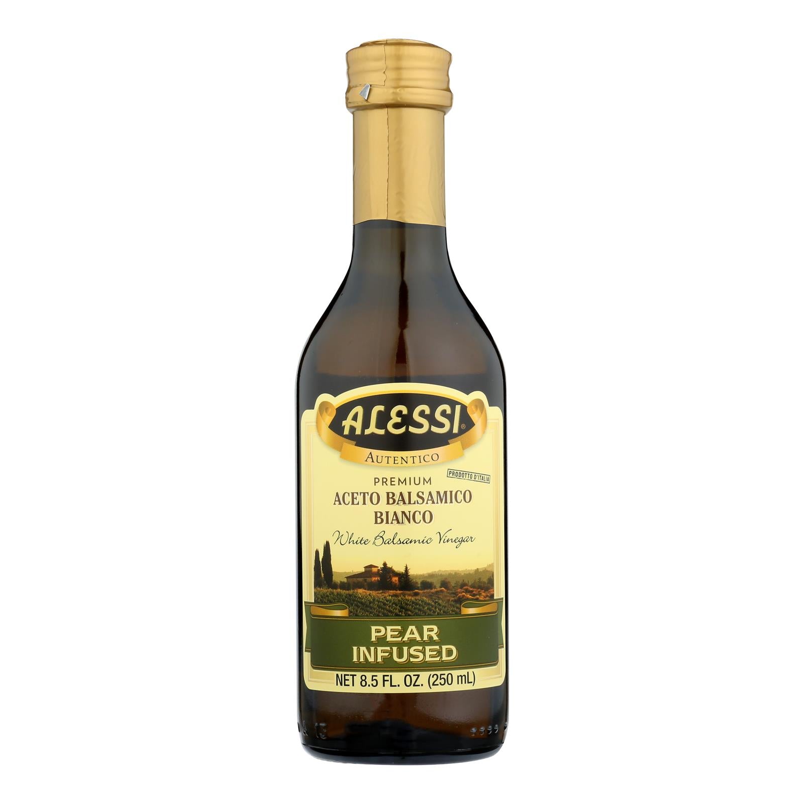 Alessi - Pear Infused Vinegar - White Balsamic - Case Of 6 - 8.5 Fl Oz. - Whole Green Foods