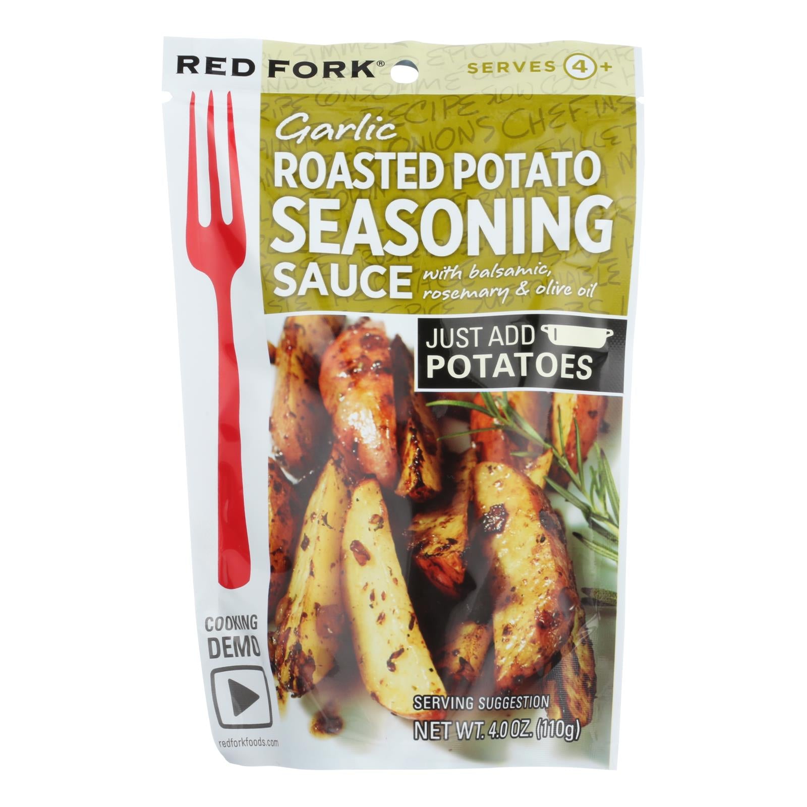 Red Fork Seasoning Sauce - Roasted Sweet Potato - Case Of 8 - 4 Oz. - Whole Green Foods