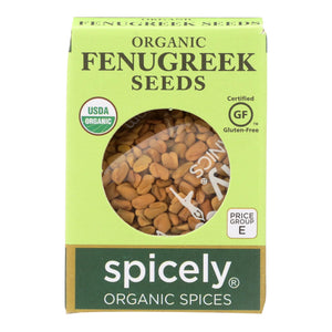 Spicely Organics - Organic Fenugreek Seeds - Case Of 6 - 0.45 Oz. - Whole Green Foods