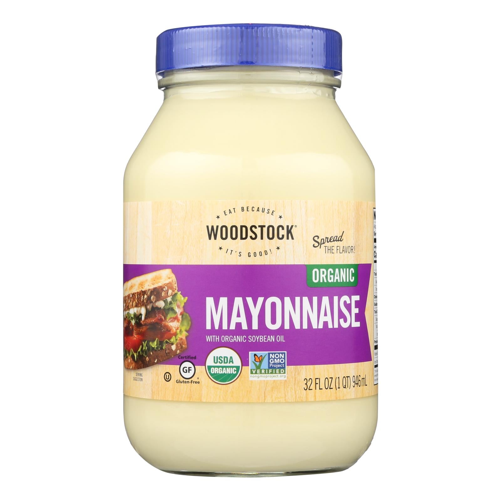 Woodstock Organic Mayonnaise - 32 Oz. - Whole Green Foods
