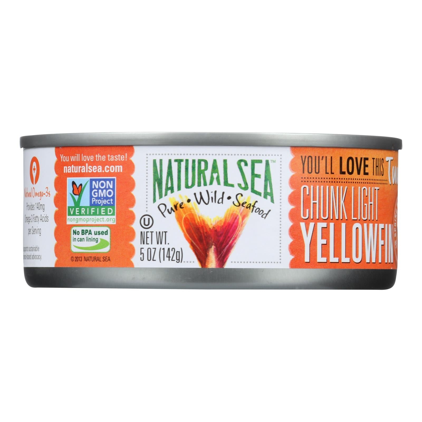 Natural Sea Wild Yellowfin Tuna - Unsalted - 5 Oz. - Whole Green Foods
