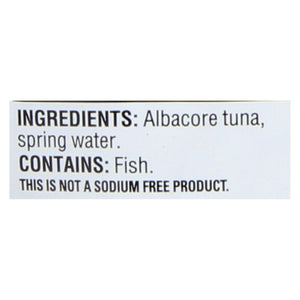 Natural Sea Wild Albacore Tuna Pouch - Unsalted - 3 Oz. - Whole Green Foods