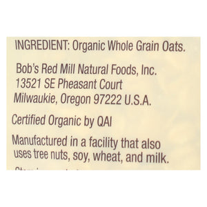 Bob's Red Mill - Organic Old Fashioned Rolled Oats - Case Of 4-16 Oz - Whole Green Foods
