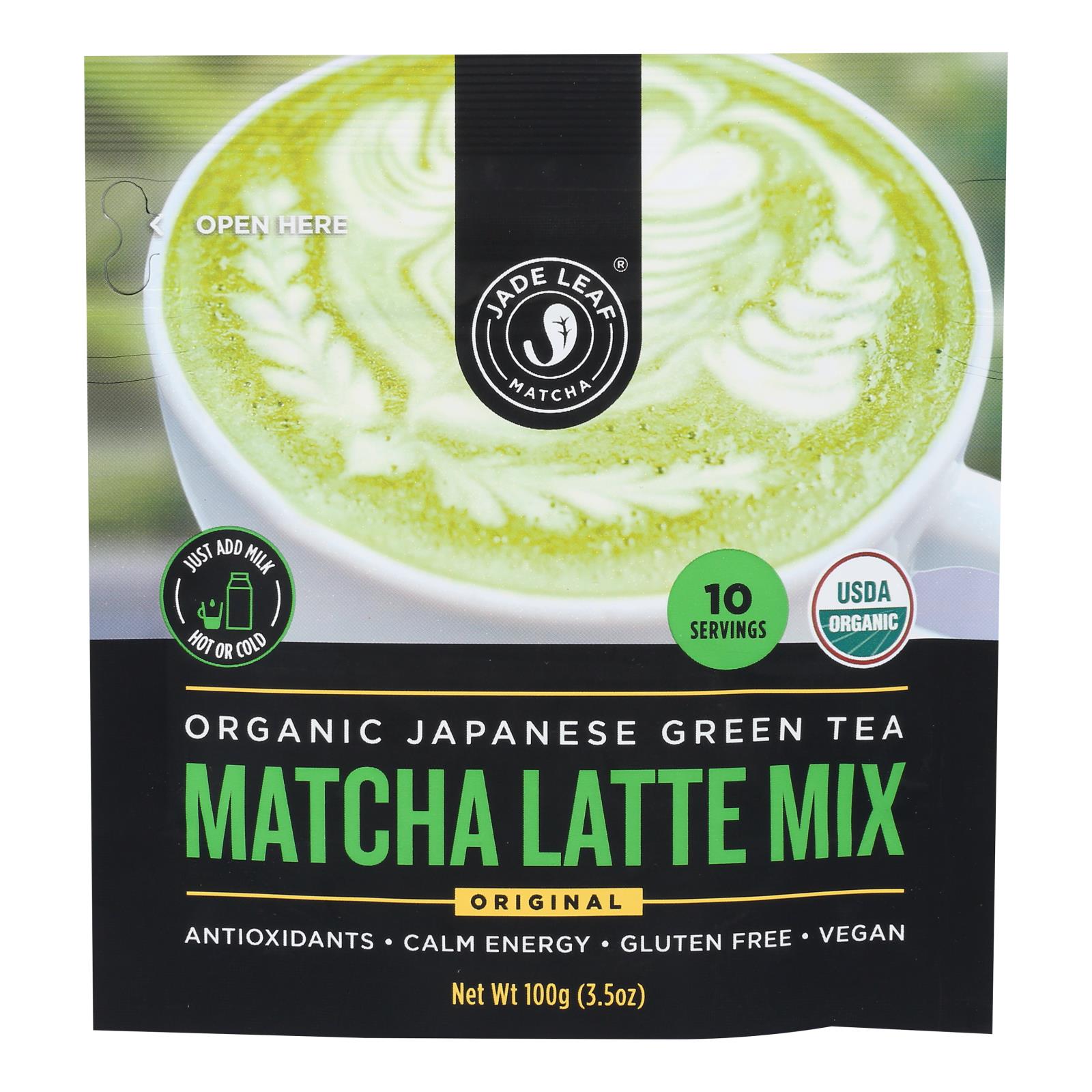 Jade Leaf Organics - Tea - Matcha Latte Mix - Case Of 8 - 0.7 Oz. - Whole Green Foods