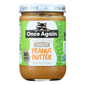 Once Again - Peanut Butter Crunch - Case Of 6-16 Oz - Whole Green Foods