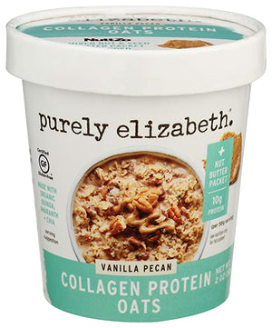 Purely Elizabeth , Oats Vanilla Pecan Collagen Protein, 2 Oz, pack of 12