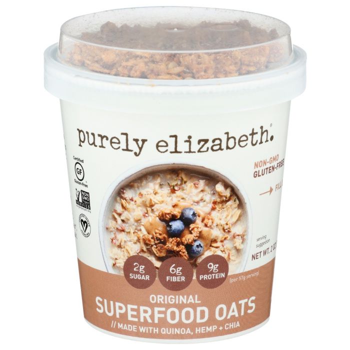 PURELY ELIZABETH: Original Superfood Oats, 2 oz, pack of 12