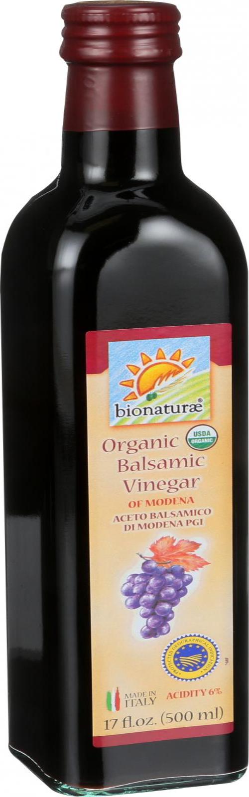 Bionaturae Organic Balsamic Vinegar - 17 Oz - Whole Green Foods