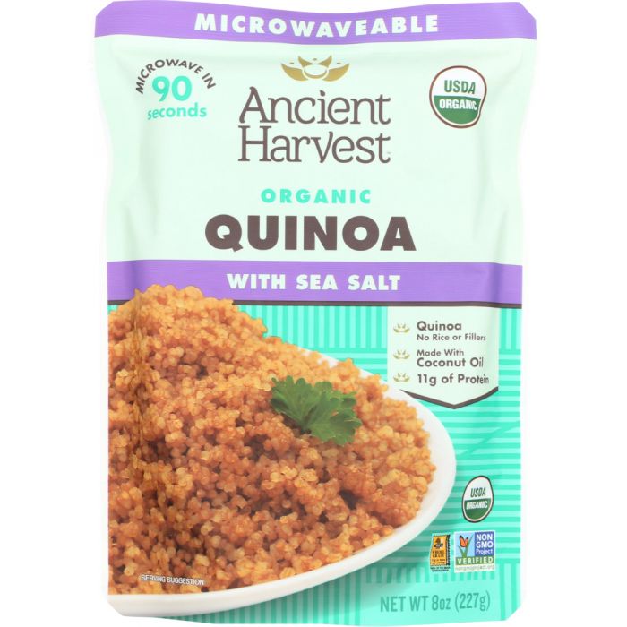 ANCIENT HARVEST: Organic Quinoa with Sea Salt, 8 oz, pack of 6