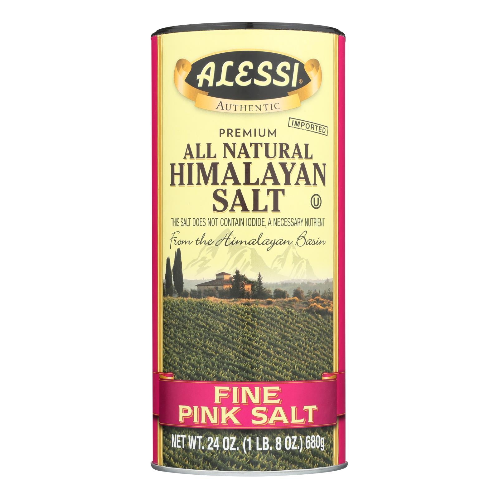 Alessi - Himalyn Salt Pink Fine - Case Of 6-24 Oz. - Whole Green Foods
