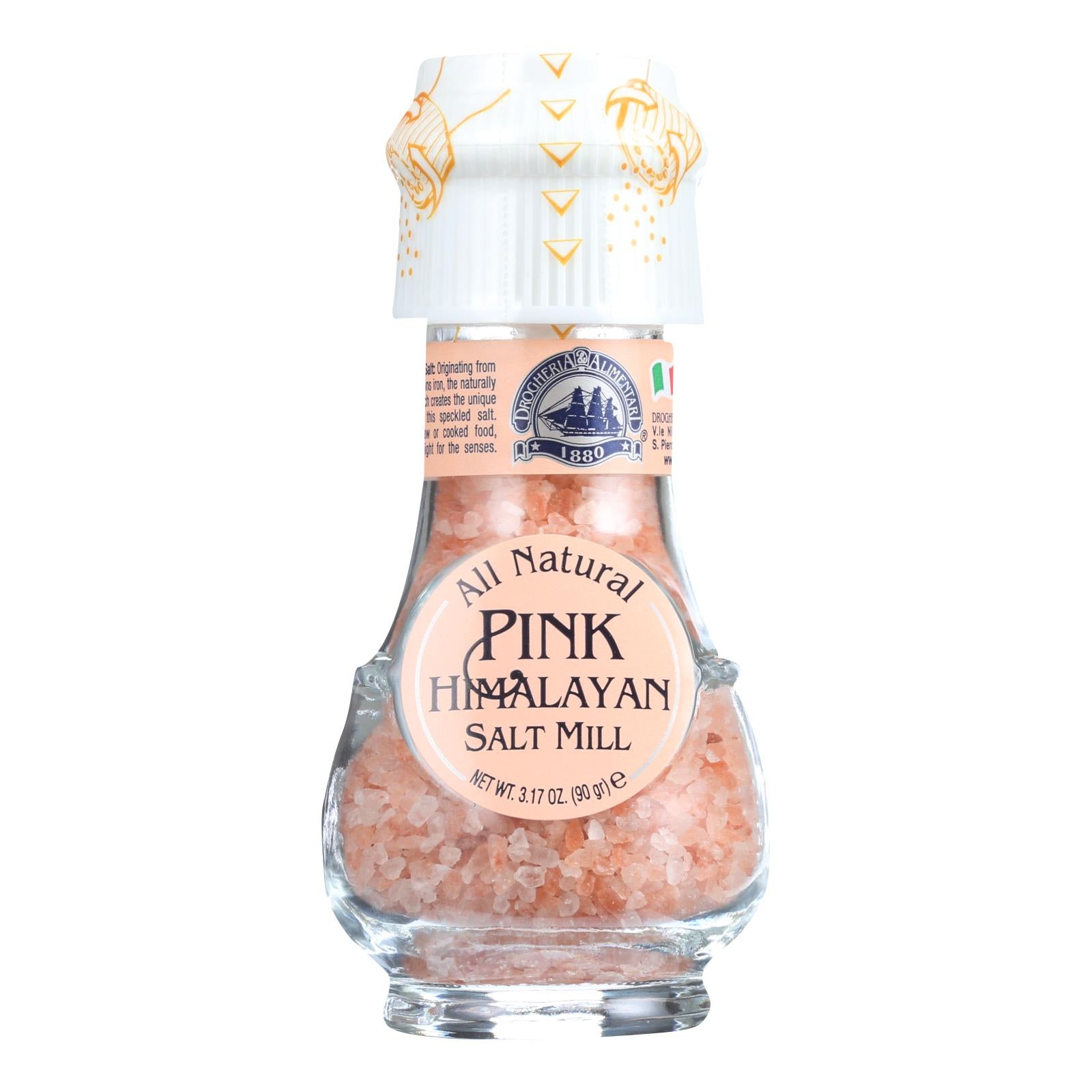 Drogheria And Alimentari Salt Mill - All Natural - Pink Himalayan - 3.17 Oz - Case Of 6 - Whole Green Foods