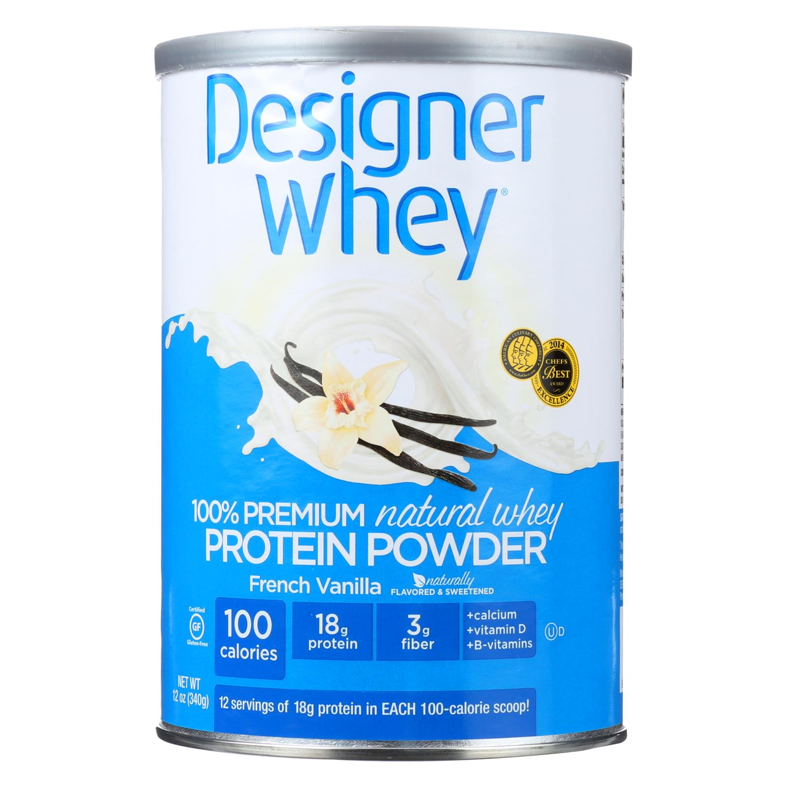 Designer Whey - Protein Powder - French Vanilla - 12 Oz - Whole Green Foods