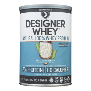 Designer Whey - Natural Whey Protein - 12 Oz - Whole Green Foods