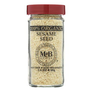 Morton And Bassett 100% Organic Seasoning - Sesame Seed - 2.4 Oz - Case Of 3 - Whole Green Foods