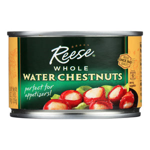 Reese Water Chestnuts - Whole - Case Of 12 - 8 Oz - Whole Green Foods