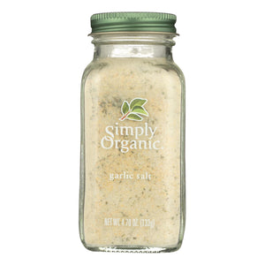 Simply Organic Garlic Salt - Organic - 4.7 Oz - Whole Green Foods