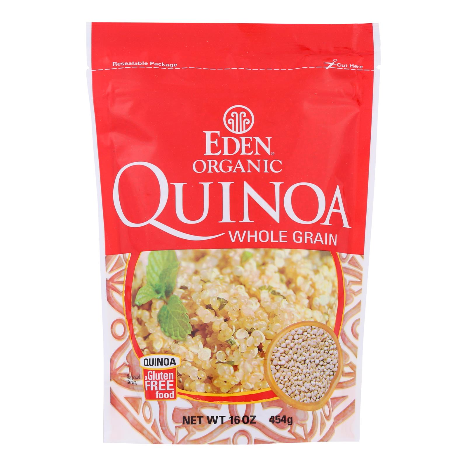 Eden Foods 100% Organic Imported Andean Quinoa - Case Of 12 - 16 Oz - Whole Green Foods