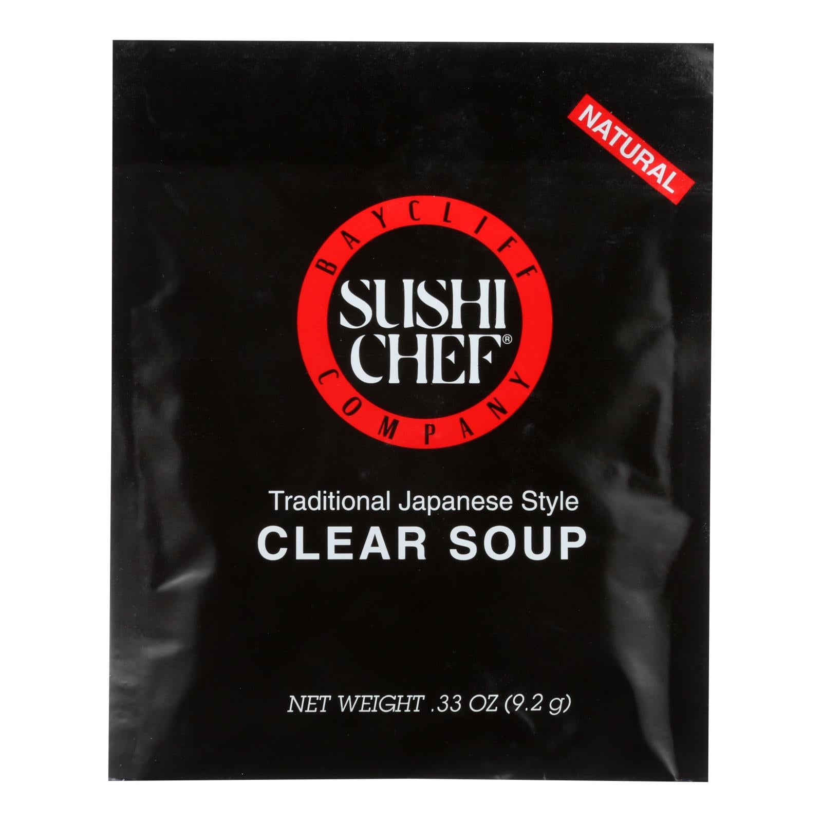 Sushi Chef Soup Mix - Clear - Traditional Japanese Stye - .33 Oz - Case Of 12 - Whole Green Foods