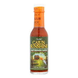 Try Me Cajun Sunshine - Hot Pepper Sauce - Case Of 6 - 5 Oz. - Whole Green Foods