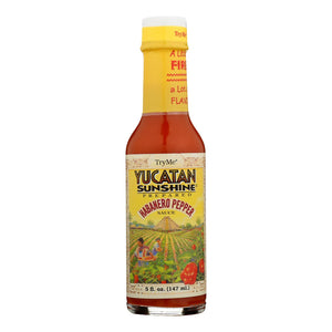 Try Me Yucatan Sunshine - Habanero Pepper Sauce - Case Of 6 - 5 Fl Oz. - Whole Green Foods