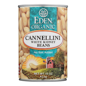 Eden Foods Organic Cannellini White Kidney Beans - Case Of 12 - 15 Oz. - Whole Green Foods