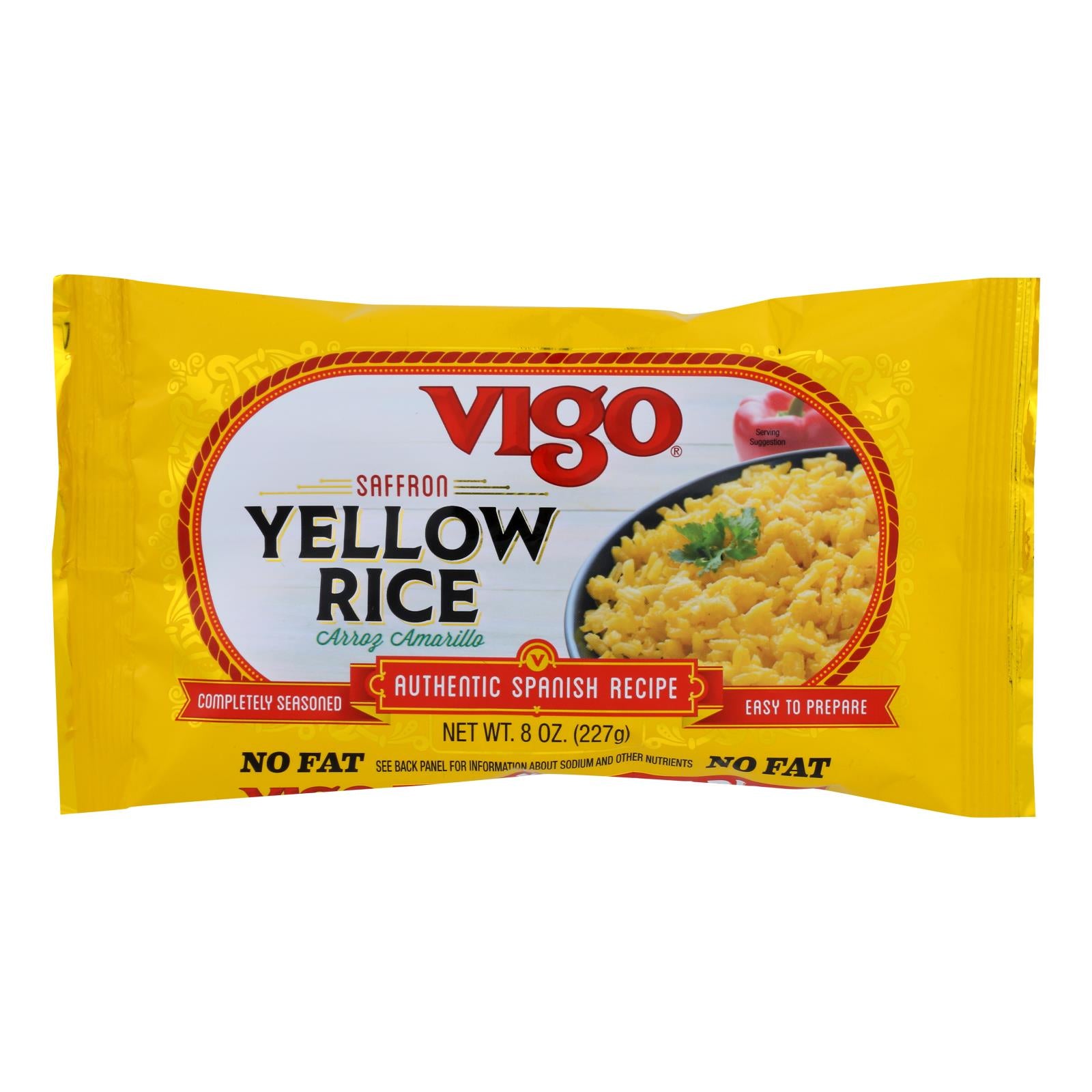 Vigo Yellow Rice - Case Of 12 - 8 Oz. - Whole Green Foods