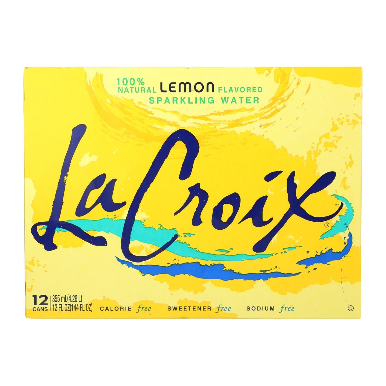 Lacroix Sparkling Water - Lemon - Case Of 2 - 12 Fl Oz. - Whole Green Foods