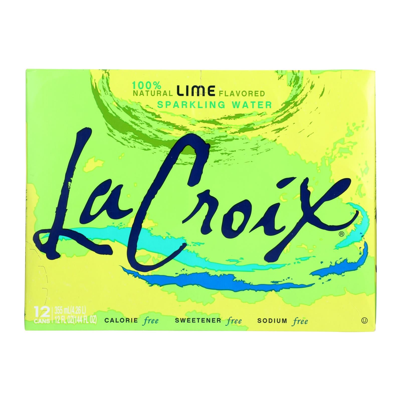 Lacroix Sparkling Water - Lime - Case Of 2 - 12 Fl Oz. - Whole Green Foods