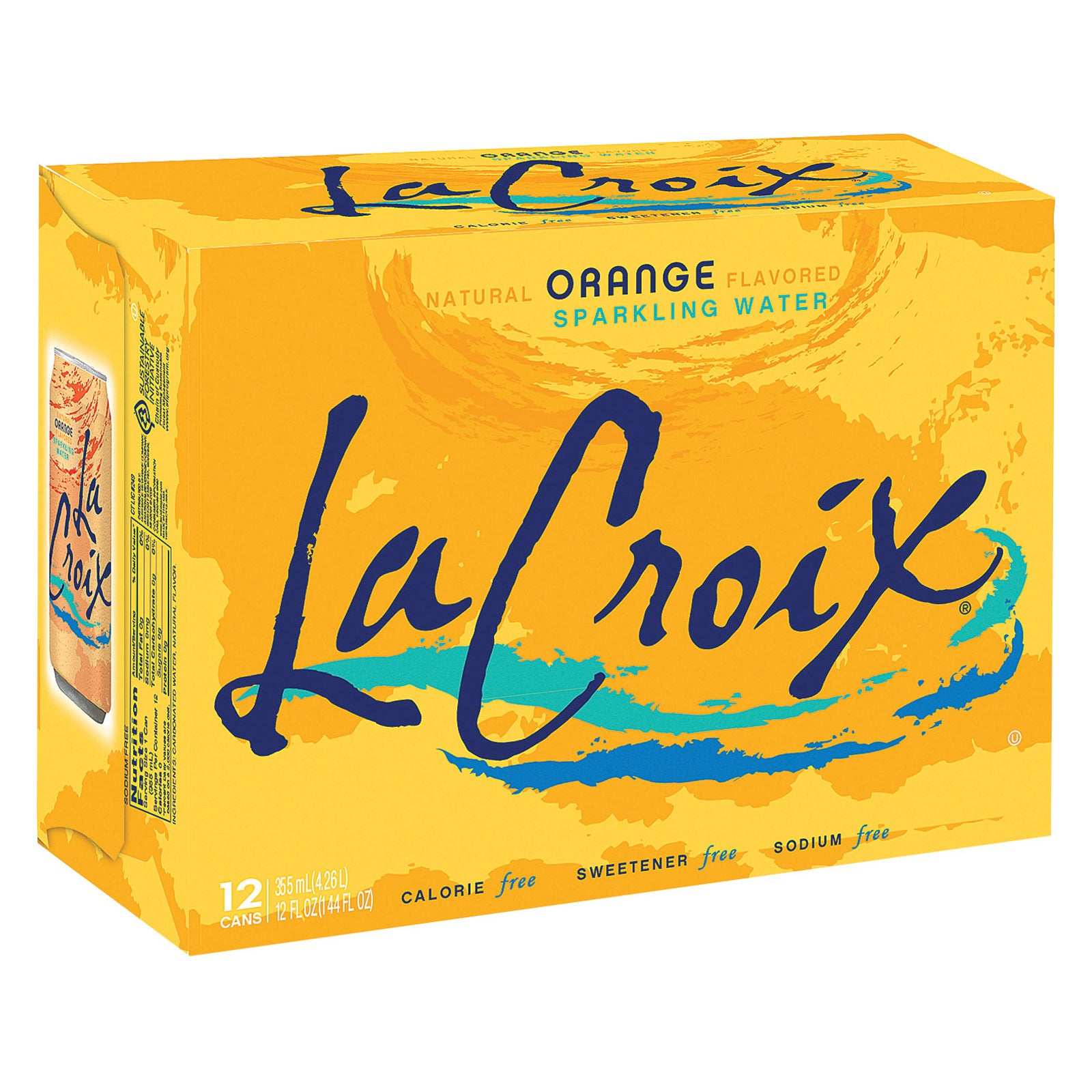 Lacroix Sparkling Water - Orange - Case Of 2 - 12-12 Fl Oz - Whole Green Foods