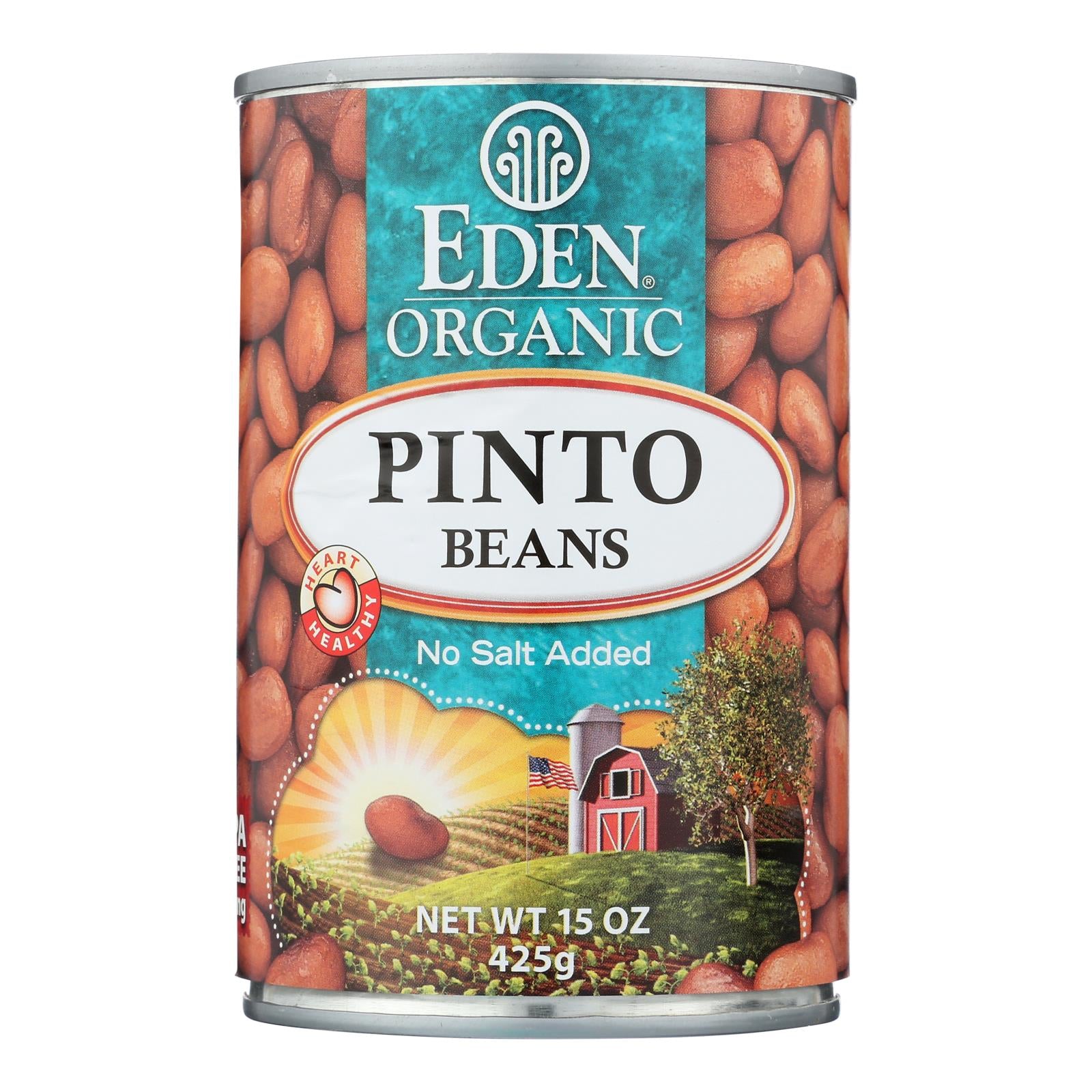 Eden Foods Organic Pinto Beans - Case Of 12 - 15 Oz. - Whole Green Foods