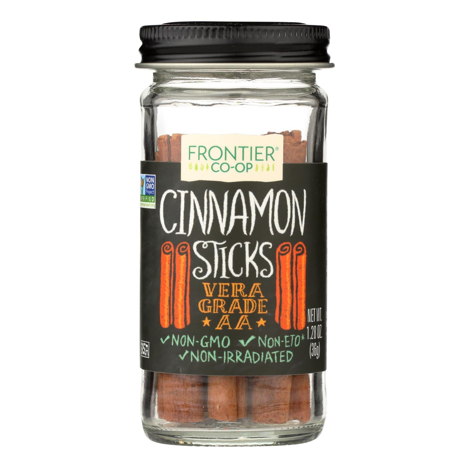 Frontier Herb Cinnamon - Sticks - Whole - 2.75 In - 1.28 Oz - Whole Green Foods