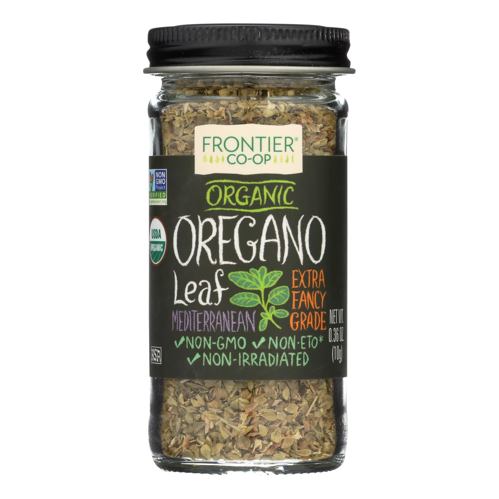 Frontier Herb Oregano Leaf - Organic - Flakes - Cut And Sifted - Fancy Grade - .36 Oz - Whole Green Foods