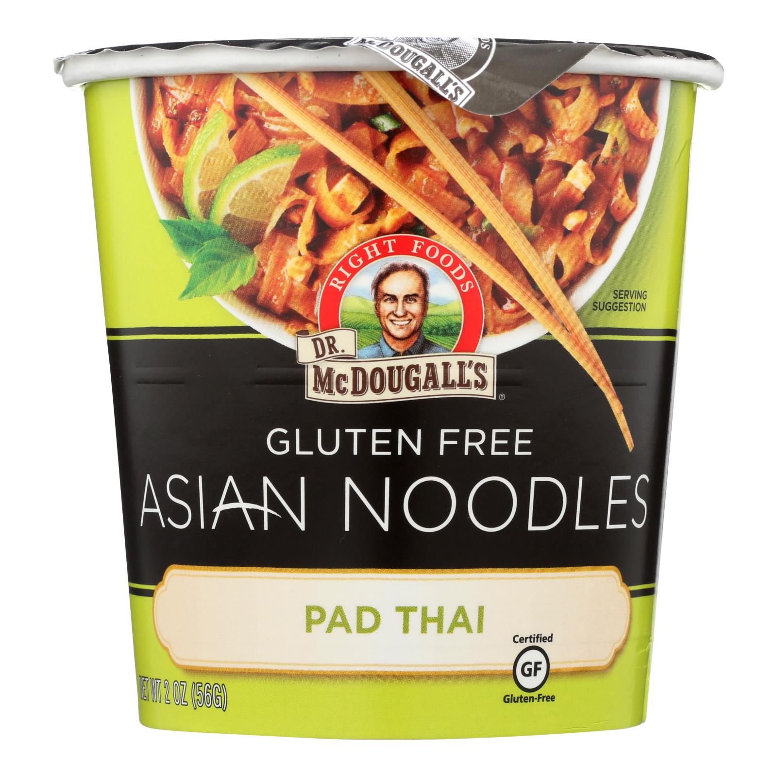 Dr. Mcdougall's Pad Thai Asian Noodles - Case Of 6 - 2 Oz. - Whole Green Foods