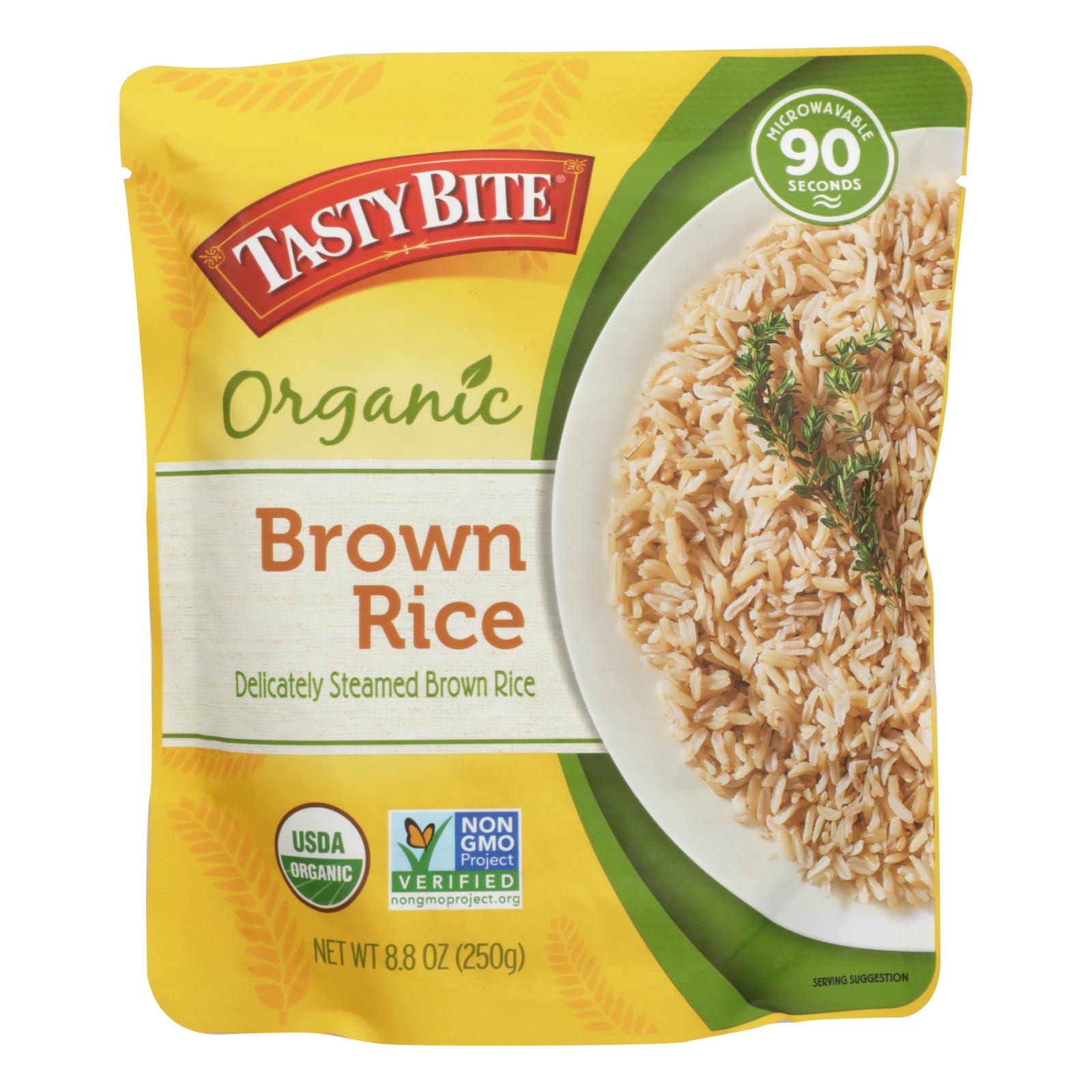 Tasty Bite Rice - Organic - Brown - 8.8 Oz - Case Of 6 - Whole Green Foods