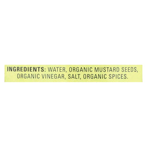 Organic Ville Organic Mustard - Stone Ground - Case Of 12 - 12 Oz. - Whole Green Foods