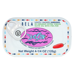 Bela-olhao Sardines In Cayenne Pepper Sauce - 4.25 Oz - Case Of 12 - Whole Green Foods