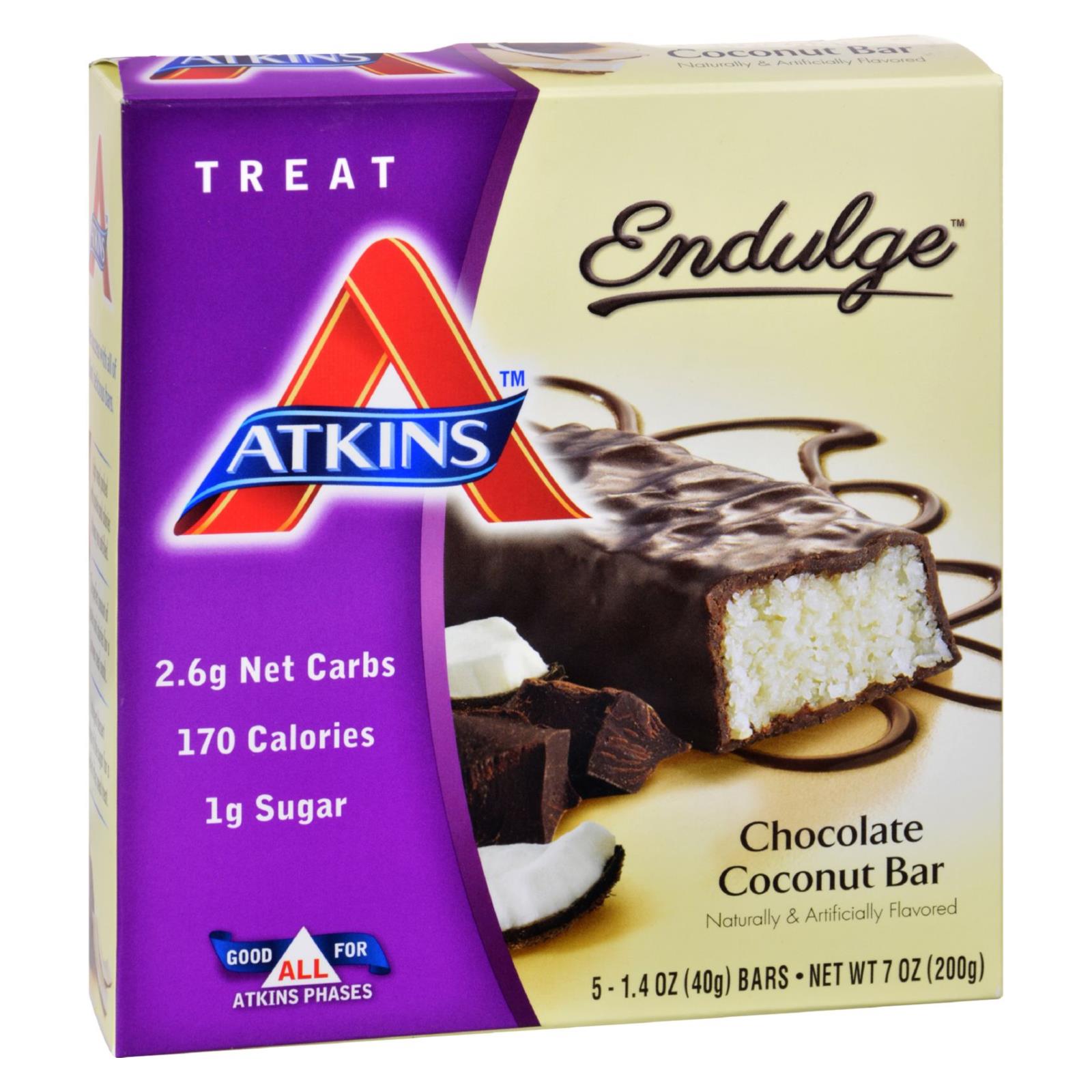 Atkins Endulge Chocolate Coconut Bar - 5-1.4 Oz - Whole Green Foods