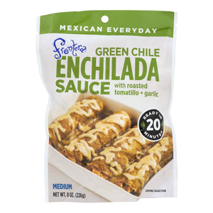Frontera Foods Green Chile Enchilada Sauce - Green Chile - Case Of 6 - 8 Oz. - Whole Green Foods