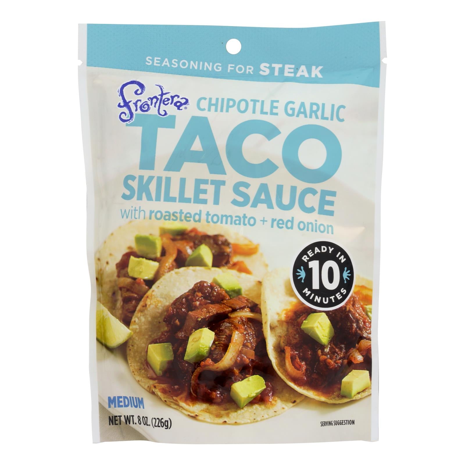 Frontera Foods Chipotle Garlic Taco Skillet Sauce - Skillet Sauce - Case Of 6 - 8 Oz. - Whole Green Foods