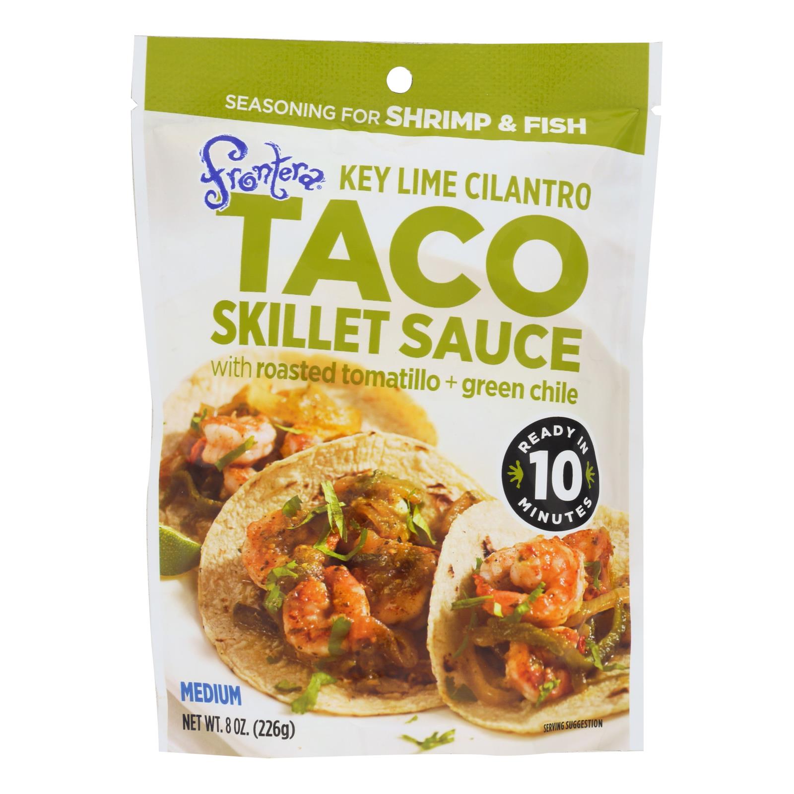 Frontera Foods Key Lime Cilantro Taco Skillet Sauce - Skillet Sauce - Case Of 6 - 8 Oz. - Whole Green Foods