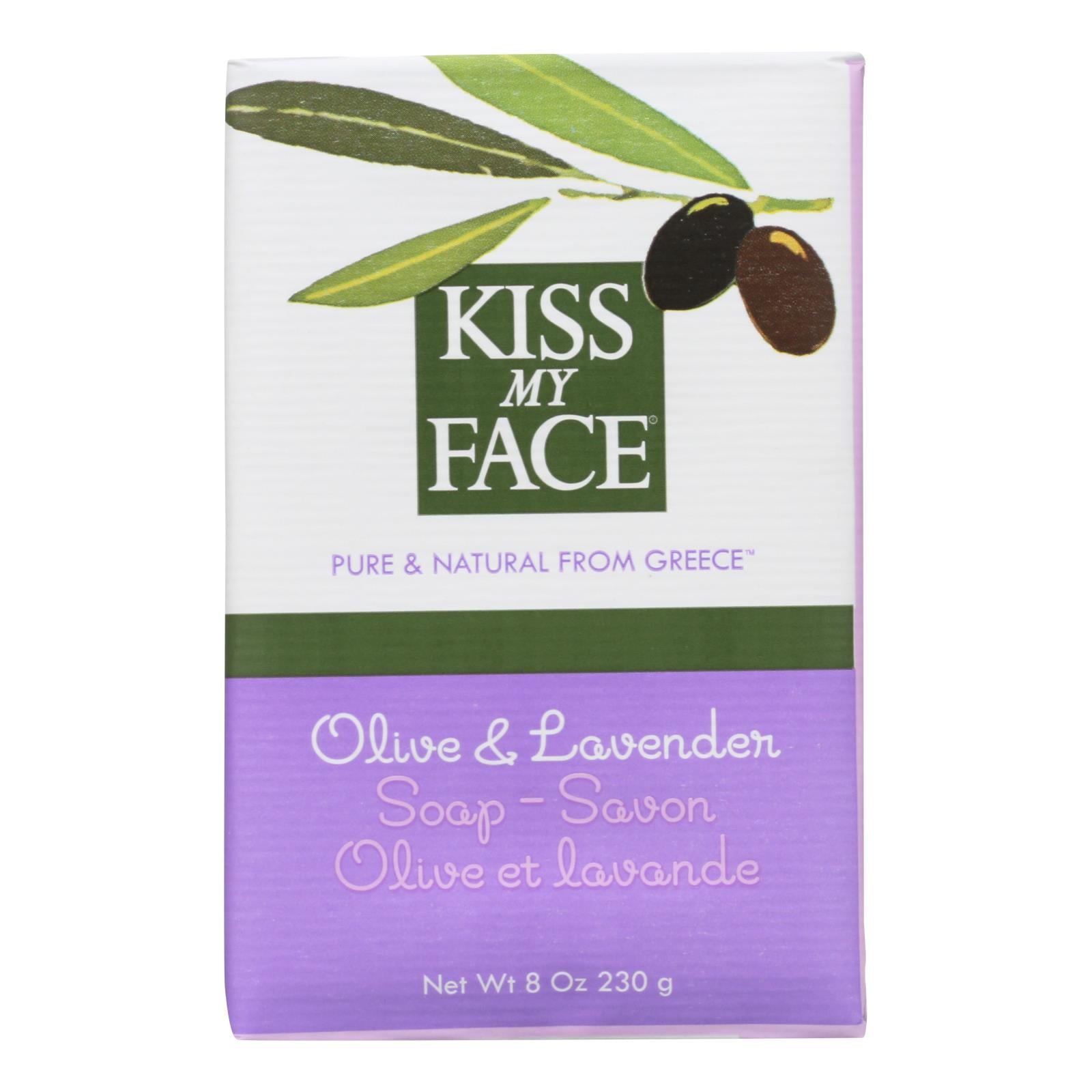 Kiss My Face Bar Soap Olive And Lavender - 8 Oz - Whole Green Foods