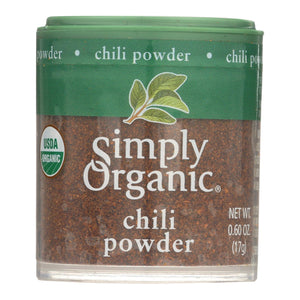 Simply Organic Chili Powder - Organic - .6 Oz - Case Of 6 - Whole Green Foods