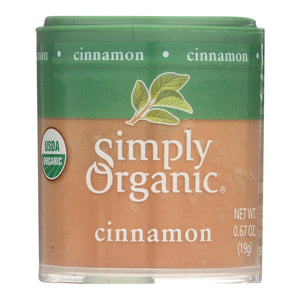 Simply Organic Cinnamon - Organic - Ground - A Grade - .67 Oz - Case Of 6 - Whole Green Foods