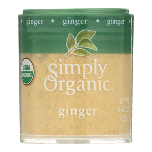 Simply Organic Ginger Root - Organic - Ground - .42 Oz - Case Of 6 - Whole Green Foods