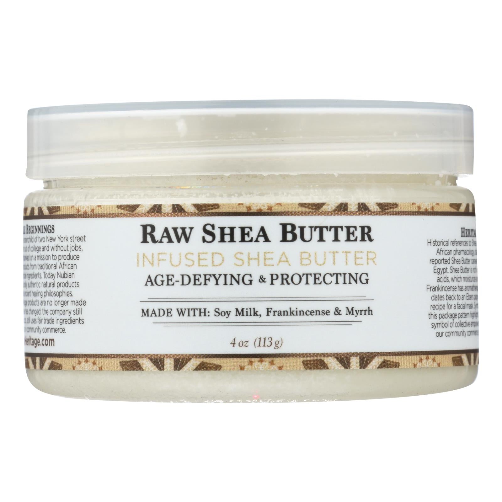 Nubian Heritage Raw Shea Butter  - 1 Each - 4 Oz - Whole Green Foods
