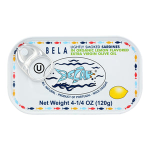 Bela-olhao Sardines In Lemon Sauce - 4.25 Oz - Case Of 12 - Whole Green Foods